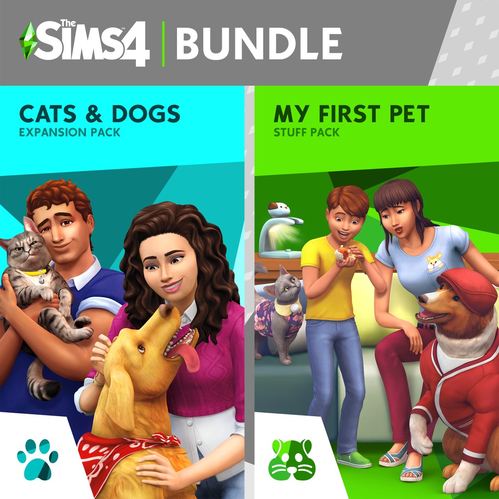 The Sims 4 Cats And Dogs Plus My First Pet Stuff Bundle On Ps4