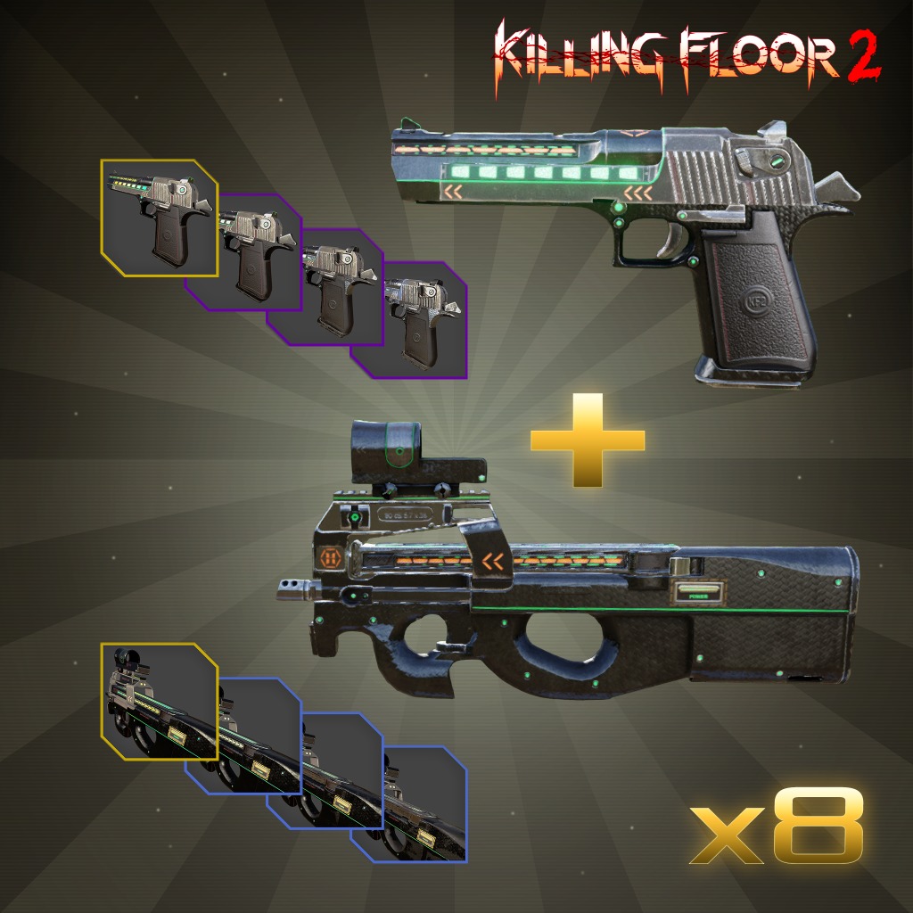 Precious Dragon Koi Tier 2 Weapon Skins Showcase Killing Floor 2 Youtube