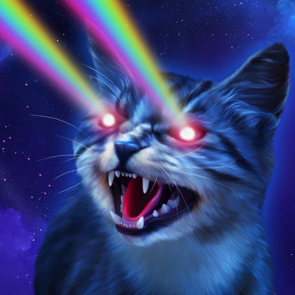 Rainbow Shooting Cat Dynamic Theme On Ps4 Official Playstation