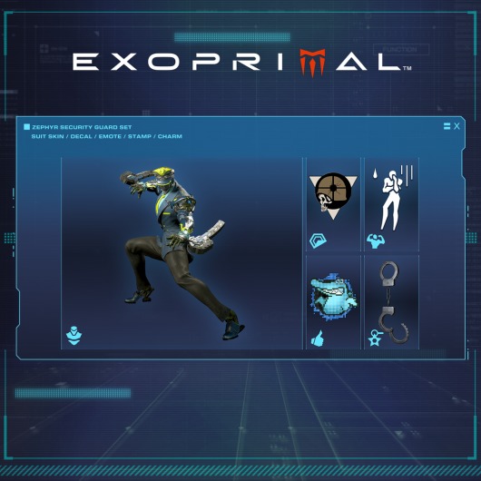 Exoprimal - Zephyr Security Guard Set for playstation