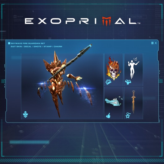 Exoprimal - Skywave Fire Guardian Set for playstation