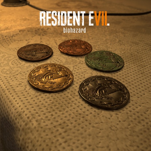 RESIDENT EVIL 7 - 5-Coin Set & Madhouse Mode Unlock for playstation