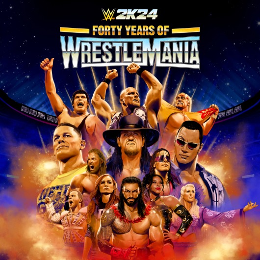 WWE 2K24 40 Years of WrestleMania Edition for playstation