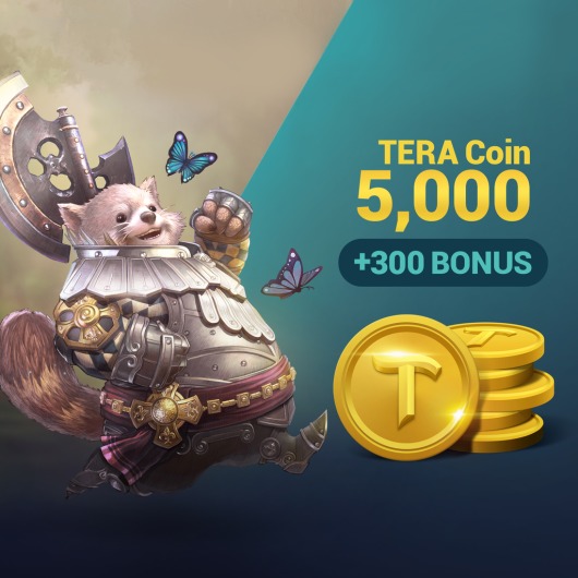 TERA Coin 5,000 (+300 Bonus) for playstation