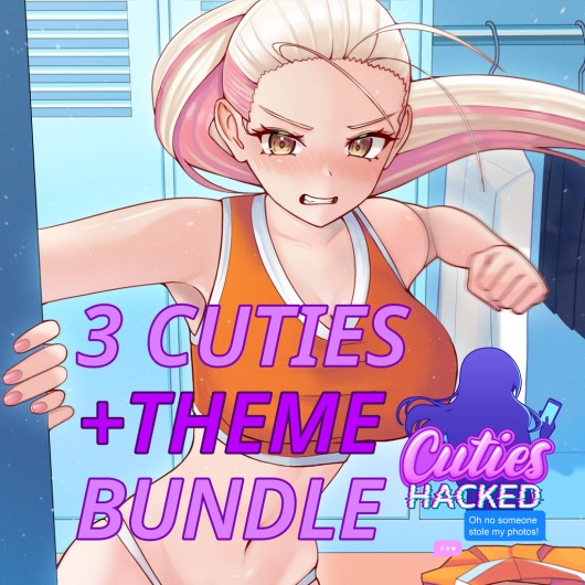 Cuties Hacked - Amber the Chearleader Dynamic Theme + 3 Cuties Bundle for playstation