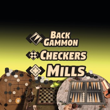 3in1 Game Collection: Backgammon + Checkers + Mills