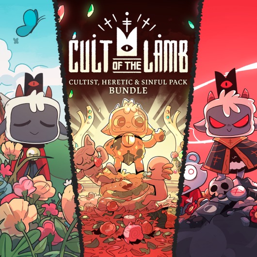 Cult of the Lamb - Cultist, Heretic, and Sinful Pack Bundle for playstation