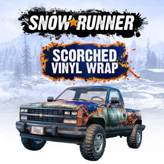 SnowRunner - Scorched Vinyl Wrap for playstation