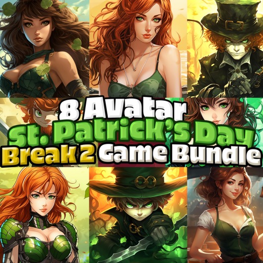 8 Avatar Saint Patrick’s Day Break 2 Game Bundle for playstation