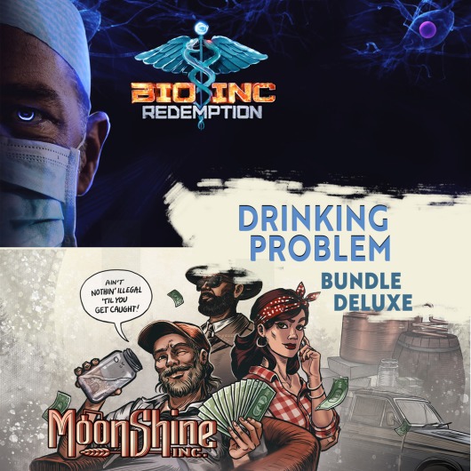 Moonshine Inc. + Bio Inc. Redemption Deluxe for playstation