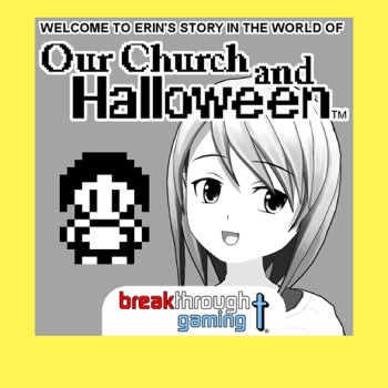 Welcome to Erin's story in the World of Our Church and Halloween (Visual Novel)