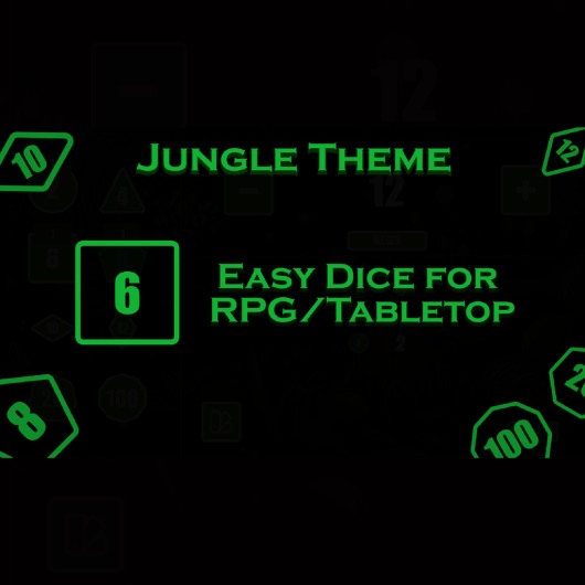 Easy Dice for RPG/Tabletop - Jungle Theme for playstation
