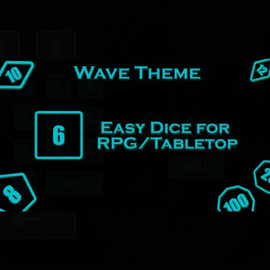 Easy Dice for RPG/Tabletop - Wave Theme for playstation