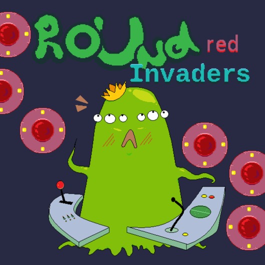 Round Invaders Red for playstation